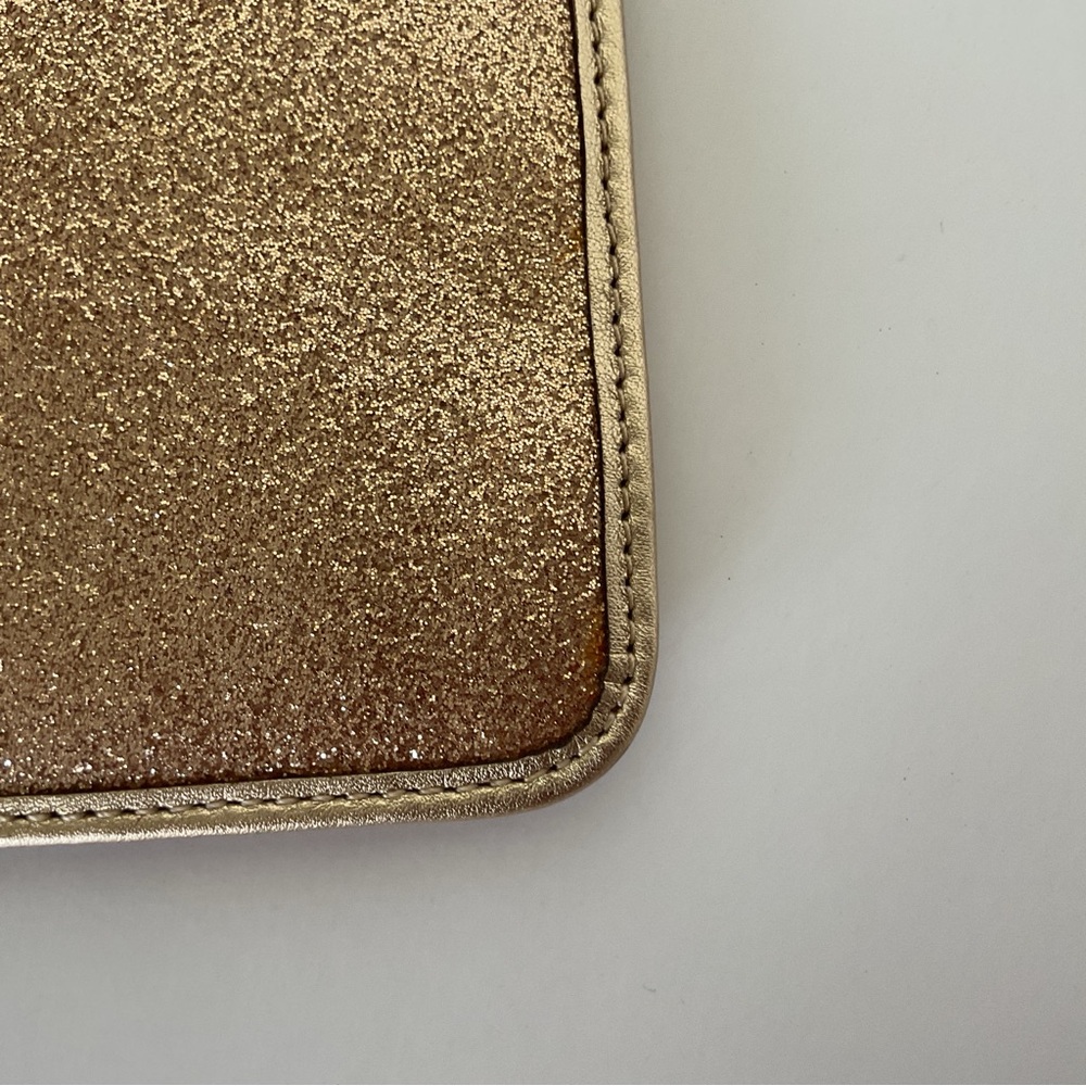 COACH GOLD GLITTER WRISTLET NWT - Picture 8 of 16